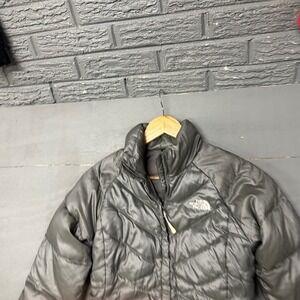 The North Face Womens Aconcagua Goose Down Puffer Jacket Grey XS Regular